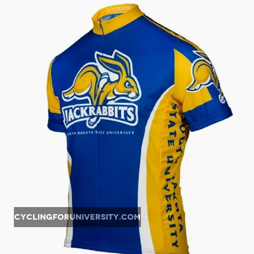 South Dakota State University 3/4 zip Men's Short Sleeve Cycling Jersey South Dakota State Jersey