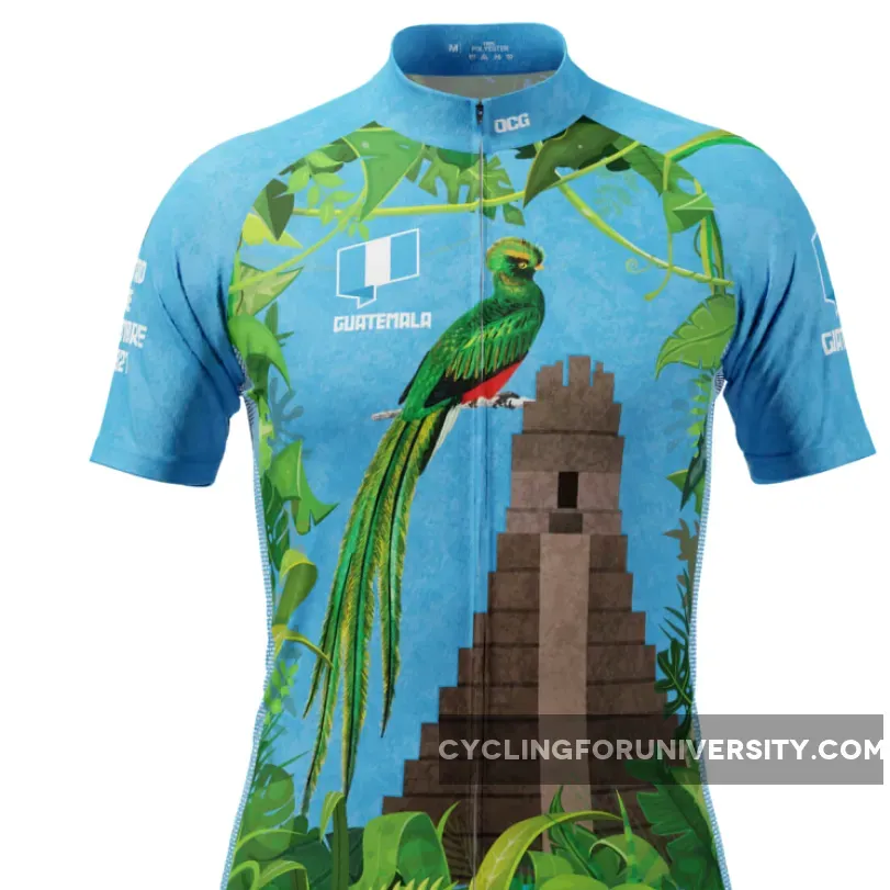 Men's Guatemala Tikal Short Sleeve Cycling Jersey #Jersey Guatemala