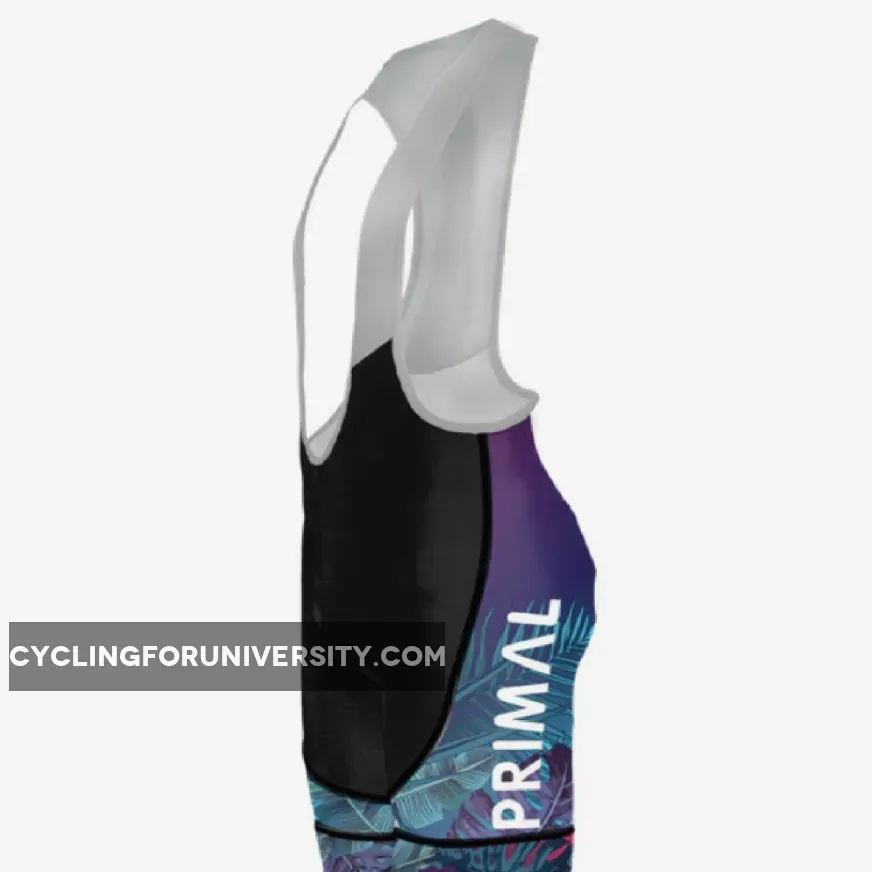 Primal Wear Midnight Tropics Men's Evo 2.0 Race Fit Cycling Bib Shorts, Midnight In The Tropics Paint