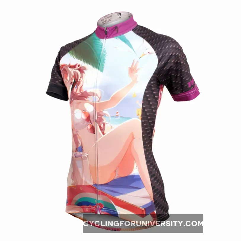 ACG Animation Game Character Girl Bikini Holiday Woman's Short-Sleeve Cycling Jersey NO.602