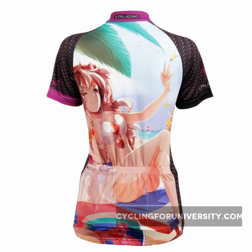 ACG Animation Game Character Girl Bikini Holiday Woman's Short-Sleeve Cycling Jersey NO.602