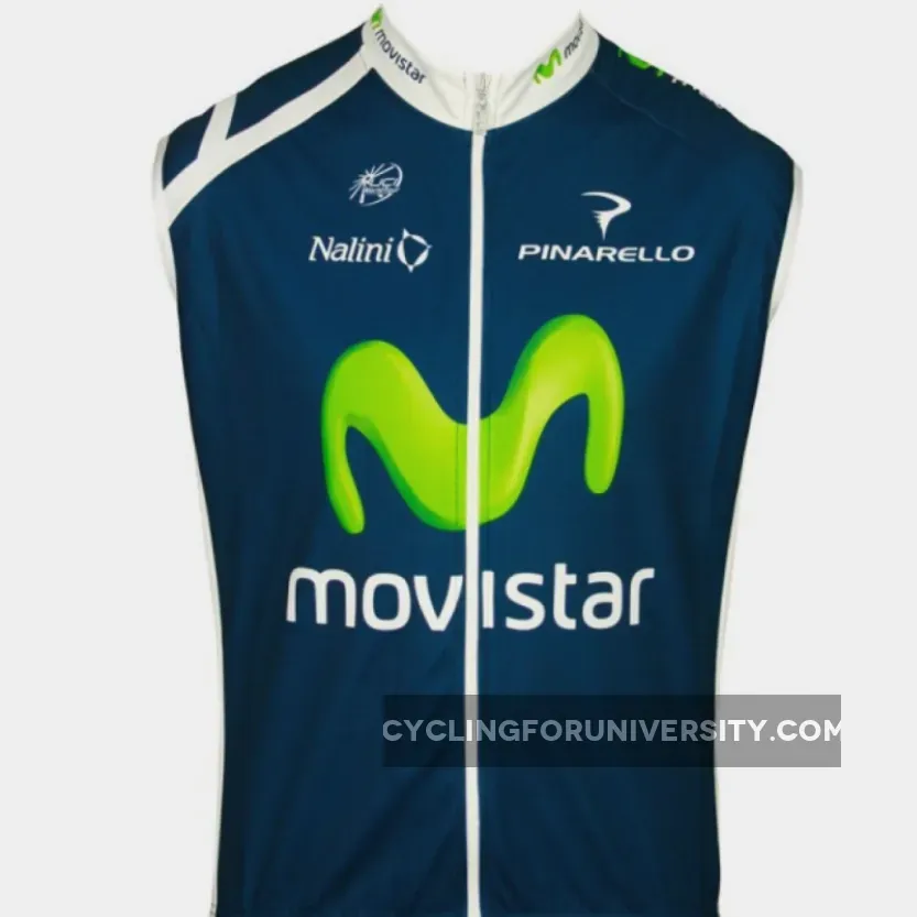MOVISTAR 2012 Radsport-Profi-Team Sleeveless Jersey Vest