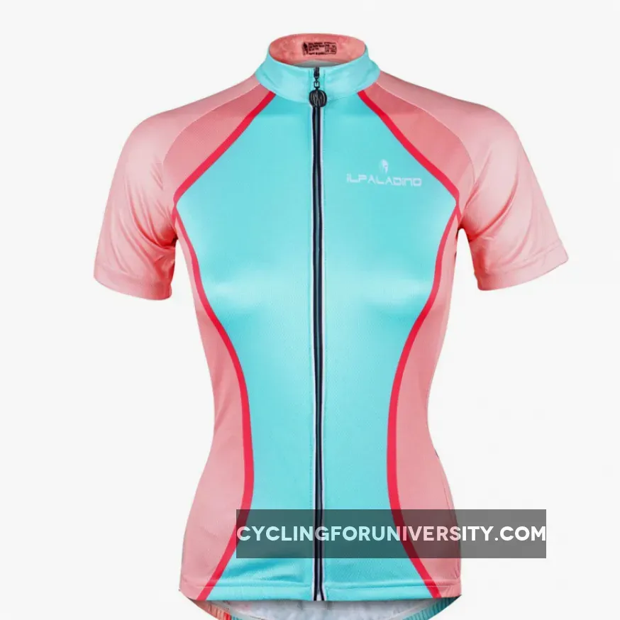 Outdoor Sports Leisure Biking Shirts Cycling Jersey for Girls Pink and Blue Bike Bicycling 754