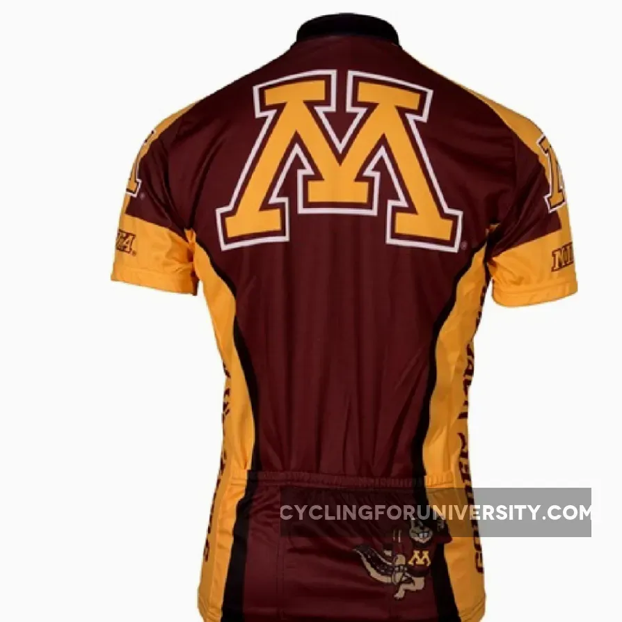 Adrenaline Promo University of Minnesota Golden Gophers College 3/4 zip Men's Cycling Jersey
