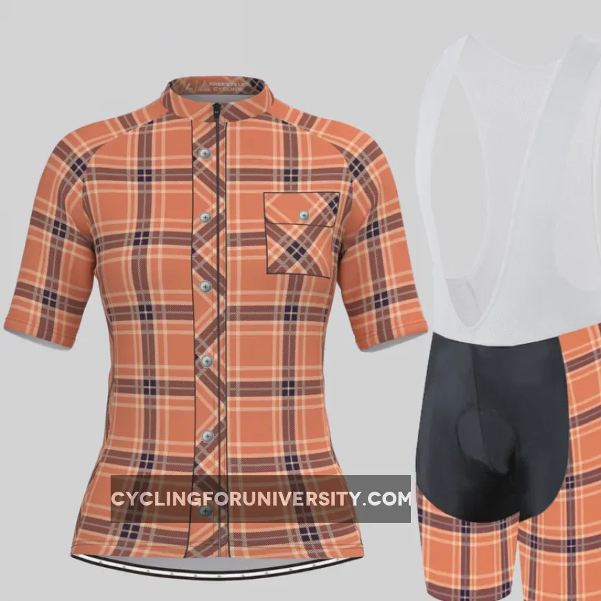 Plaid Checkered Shirt V31 Women's Cycling Kit Outlet