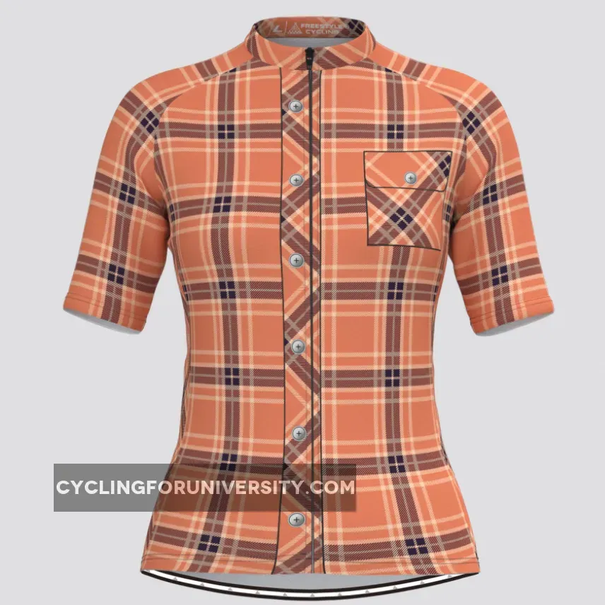 Plaid Checkered Shirt V31 Women's Cycling Kit Outlet