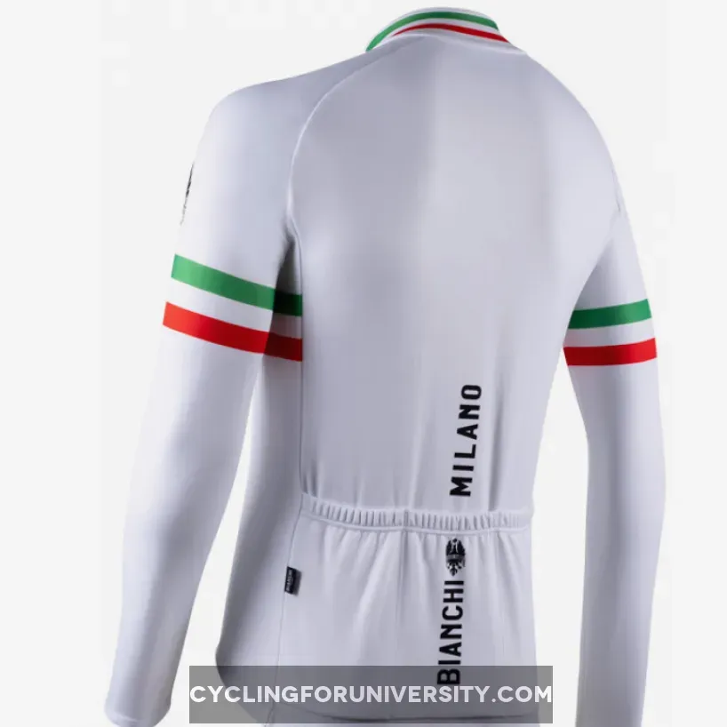 Bianchi Milano Storia White Long Sleeve Jersey,