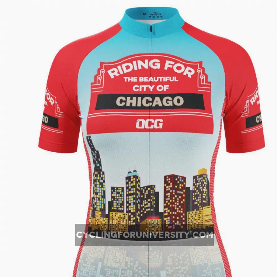 Women's City of Chicago Short Sleeve Cycling Jersey