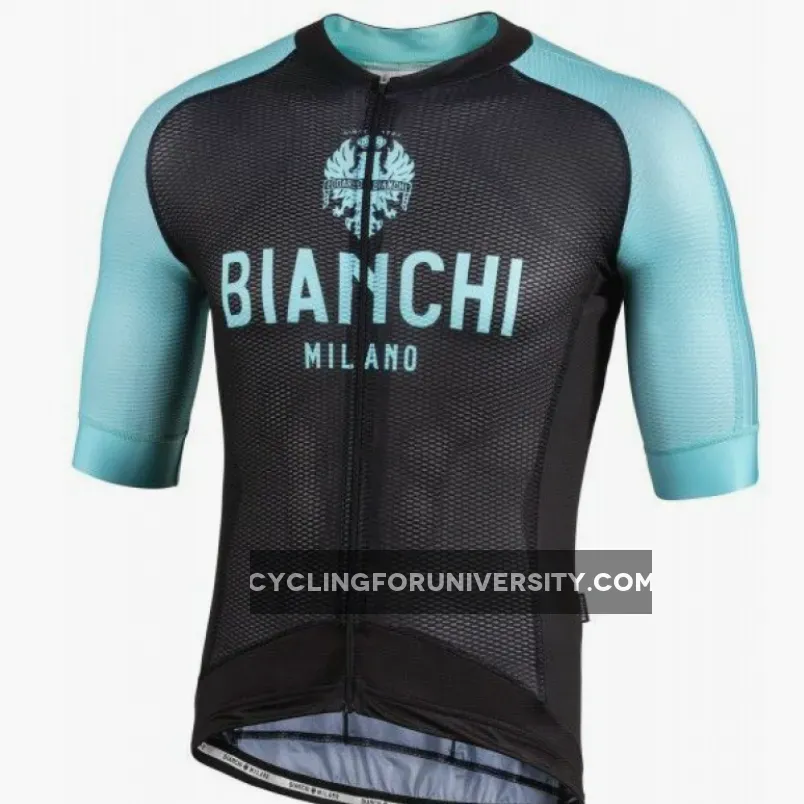 Bianchi Milano Valconca1 Aero Black Green Jersey,