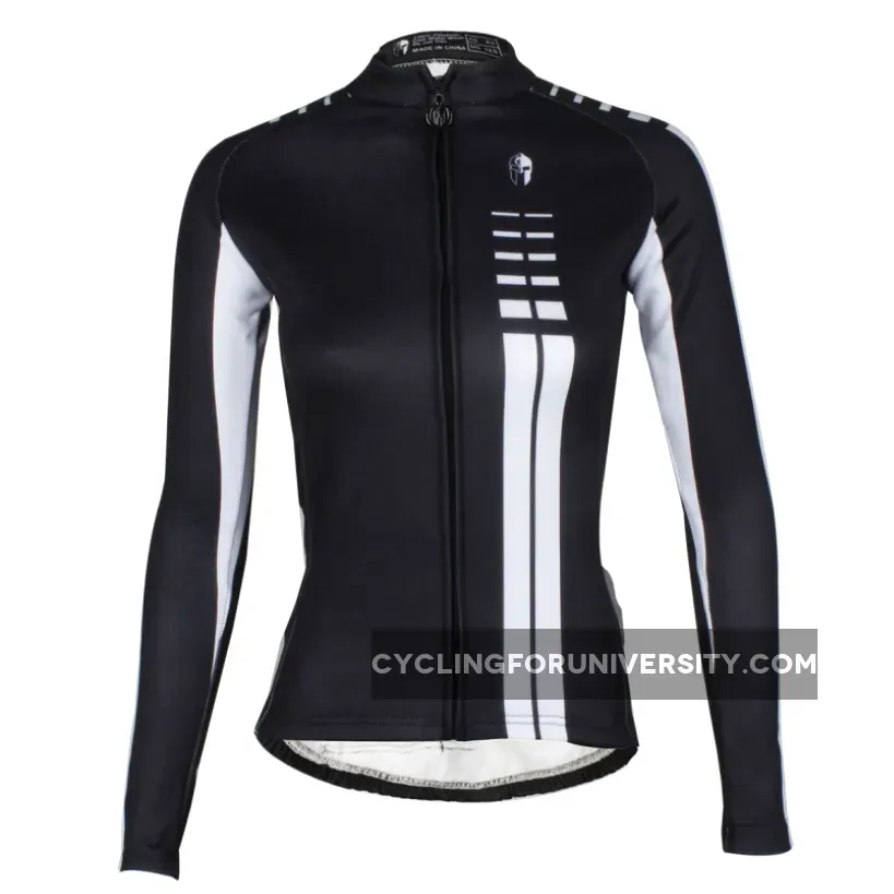 ILPALADINO Women's Long Sleeves Cycling Jersey Apparel Outdoor Sports Gear Leisure Biking T-shirt (Velvet) 646