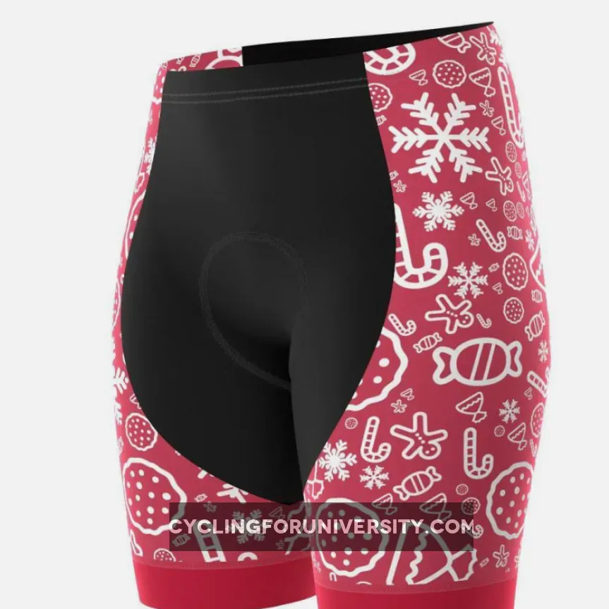 Women's Christmas Candy Pro-Band Cycling Shorts Outlet