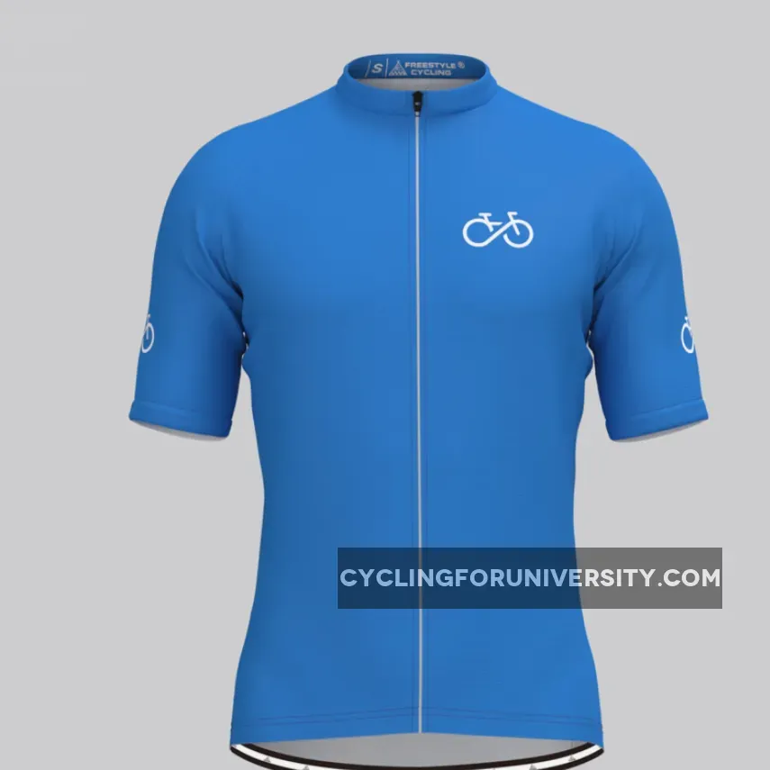 Ride Forever Men's Cycling Jersey-Blue Brand New