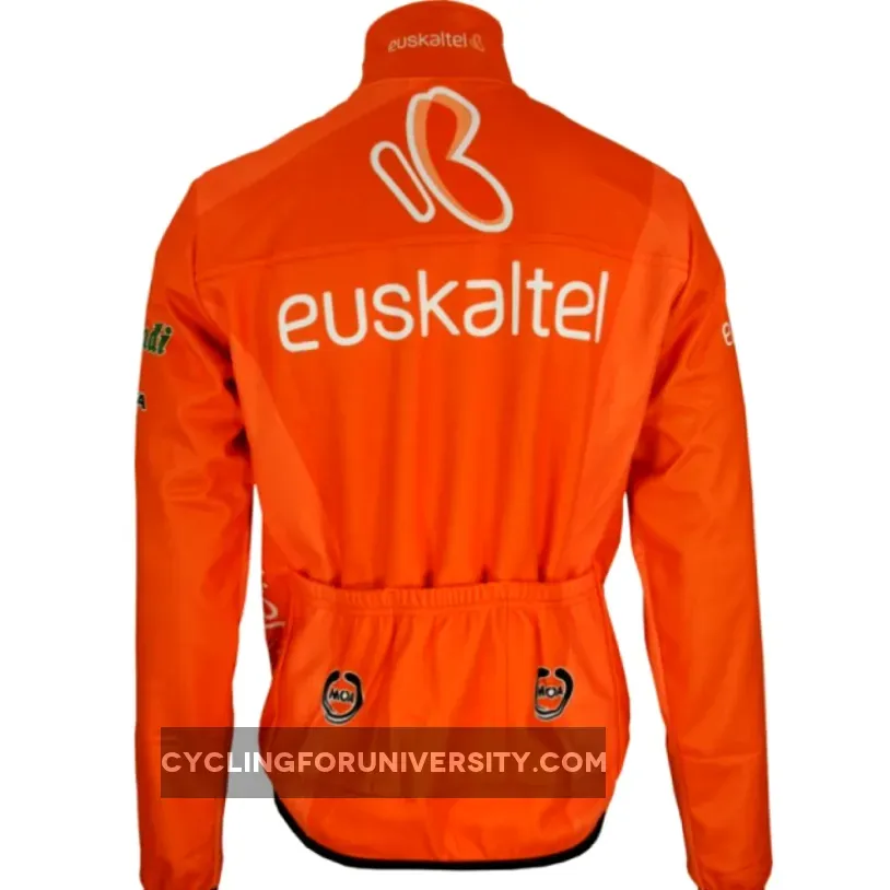 2012 EUSKALTEL Euskadi MOA Radsport-Profi-Team-Winter Fleece long sleeve jersey jacket