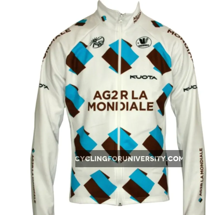 AG2R LA MONDIALE 2011 Vermarc Radsport-Profi-Team - Langarmtrikot Winter Long Sleeve Jersey Jacket