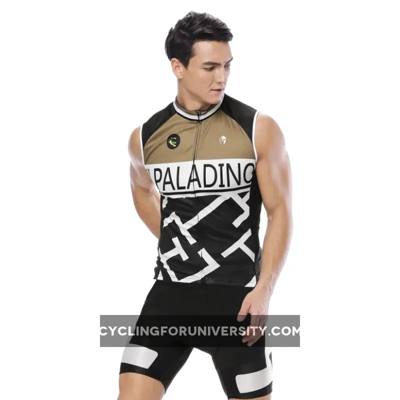 Brown Maze Men's Cycling Sleeveless Bike Jersey/Kit T-shirt Summer Spring Road Bike Wear Mountain Bike MTB Clothes Sports Apparel Top / Suit NO.813