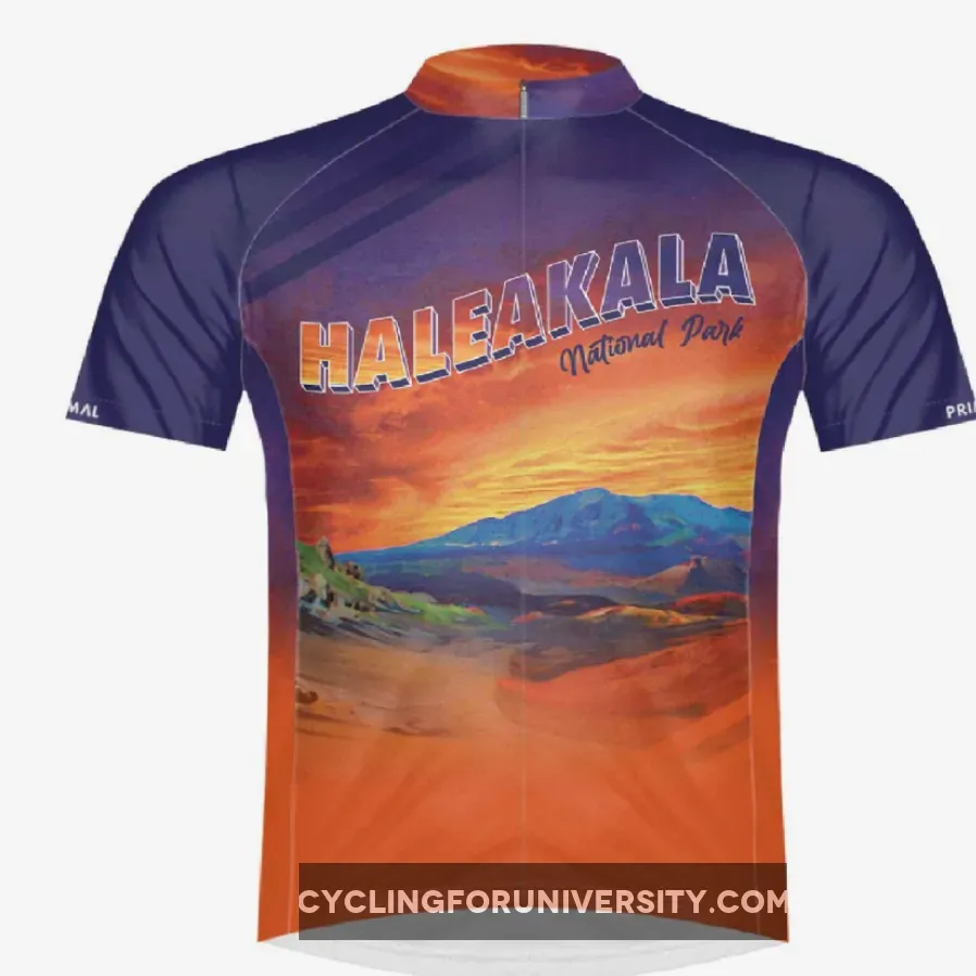 Primal Wear 2021 Haleakala National Park Full Zip Sport Cycling Jersey #National Park Cycling Jersey