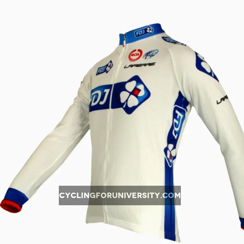 Francaise des Jeux (FdJ) - Tour 2010 Radsport-Profi-Team - Winter Fleece Long Sleeve Jersey Jacket