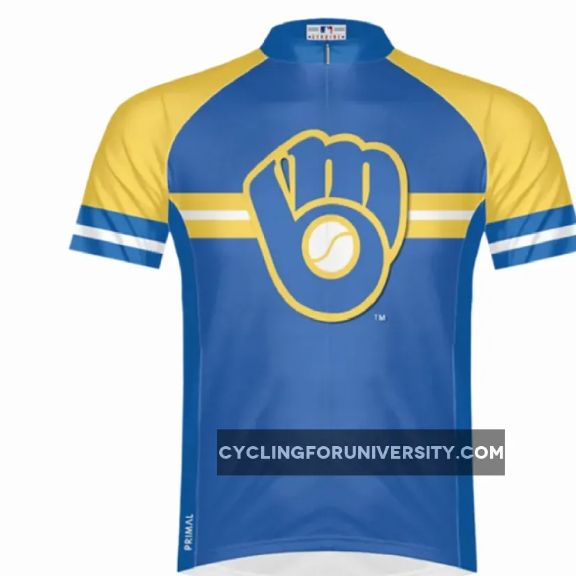 Primal Wear MLB Milwaukee Brewers v.2 Men's Sport Cycling Jersey