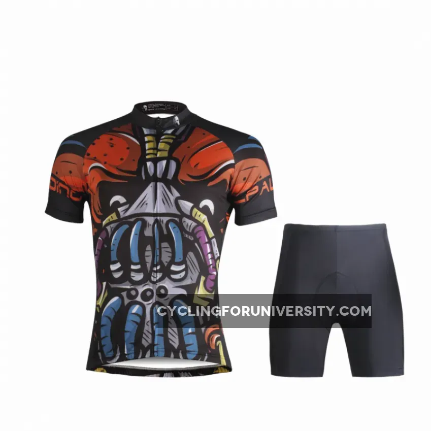ILPALADINO Ugly Skull Men's Short Sleeves Cycling Jersey Bicycling Pro Cycle Clothing Racing Apparel Outdoor Sports Leisure Biking T-shirt Suit 699