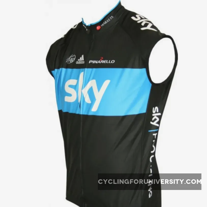 SKY 2011 PRO CYCLING Radsport-Profi-Team -Sleeveless Jersey Vest
