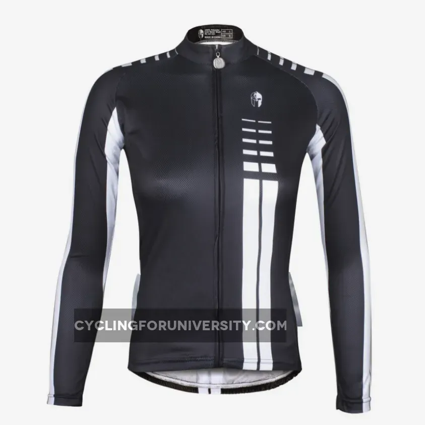 Woman White striped Black Cool Short/long-sleeve Cycling Jersey Cycle Clothing Racing Apparel NO.646