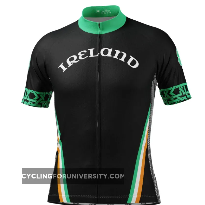 Men's Ireland Eire Shamrock Short Sleeve Cycling Jersey / Ireland Cycling Jersey