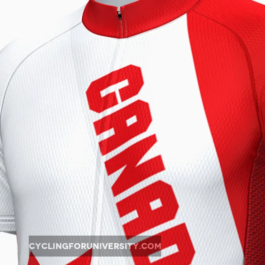 Men's Canada Bold Short Sleeve Cycling Jersey For Sale