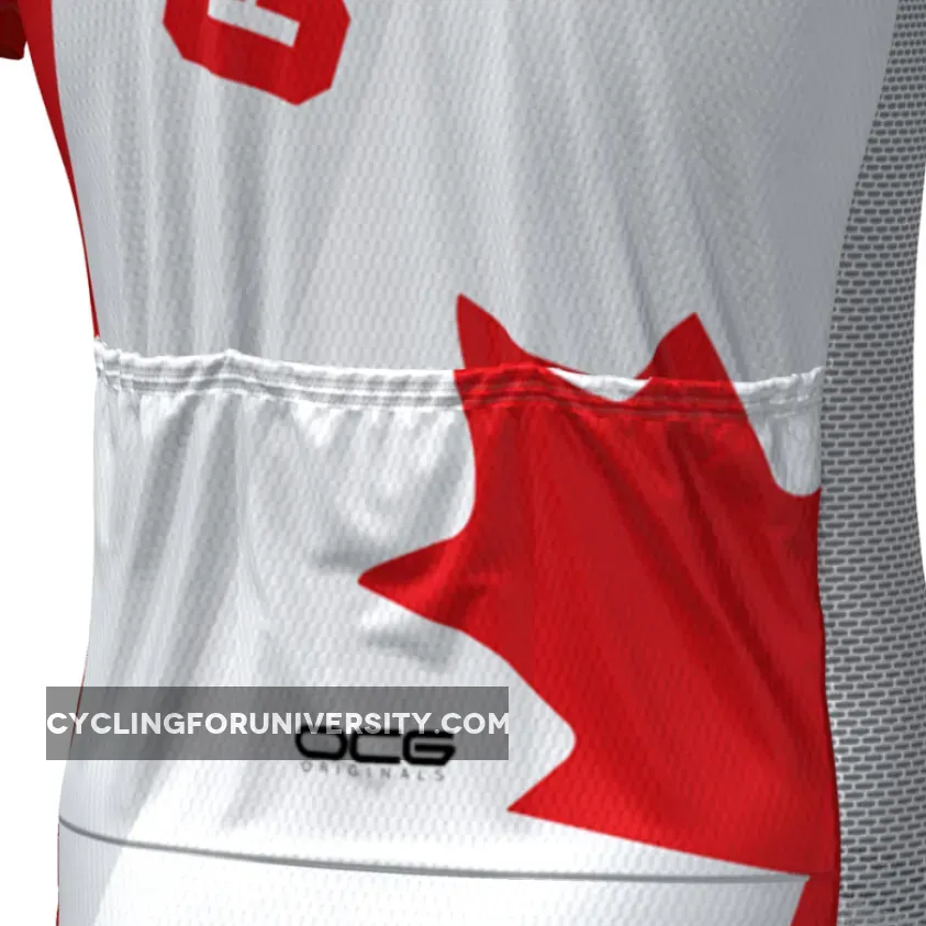 Men's Canada Bold Short Sleeve Cycling Jersey For Sale