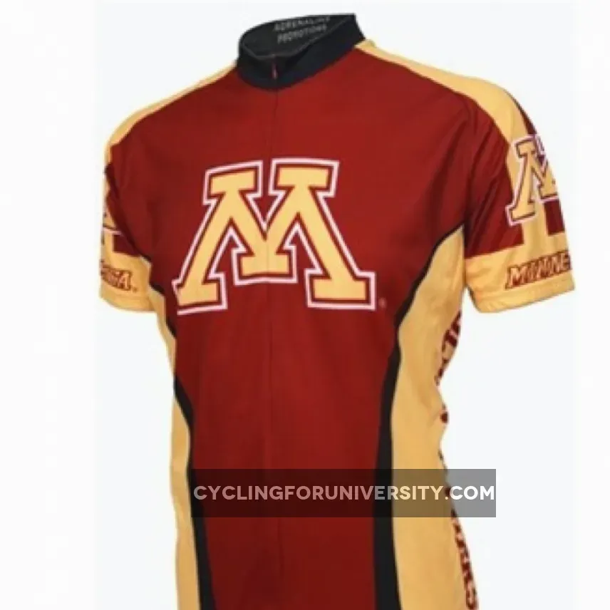 UMN University of Minnesota Gophers Cycling Short Sleeve Jersey