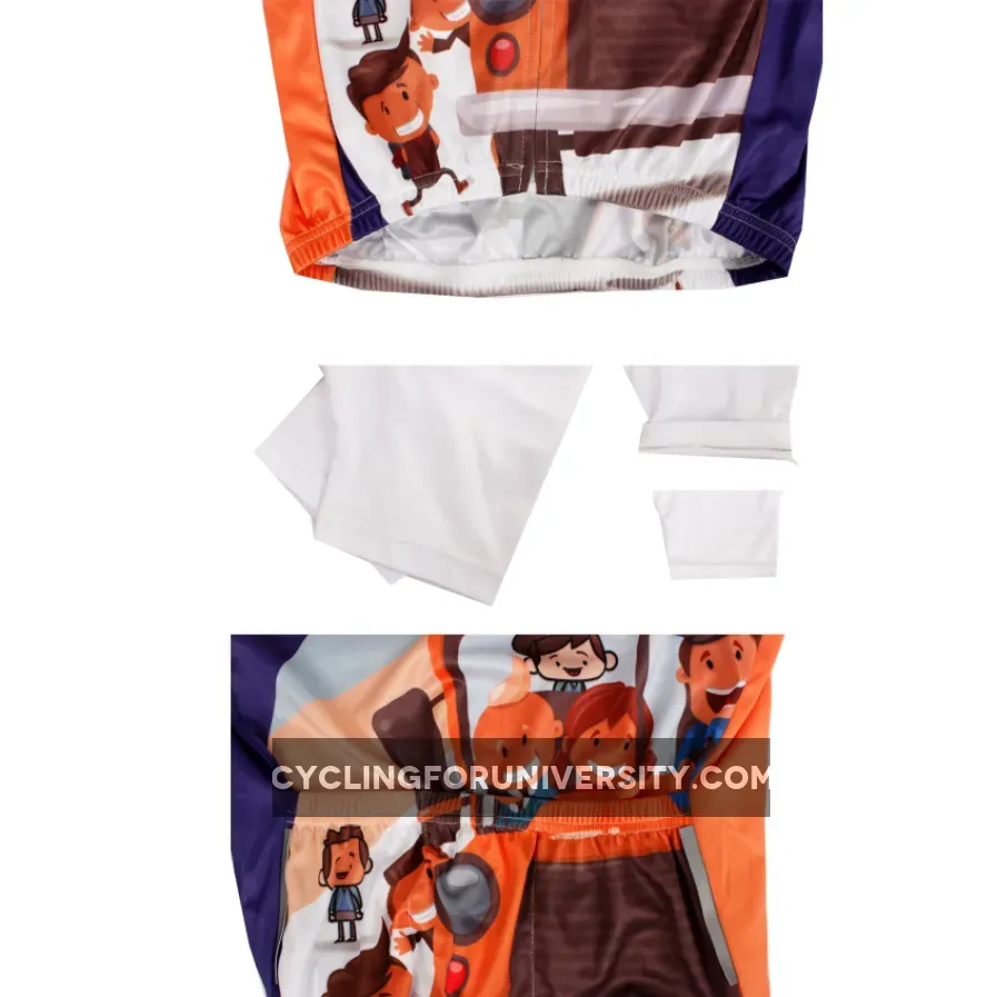 Ilpaladino School Bus Breathable Cycling Jersey Men's Short-Sleeve Sport Bicycling Shirts Summer Exercise Bicycling Pro Cycle Clothing Racing Apparel Outdoor Sports Leisure Biking Shirts Quick Dry Wear NO.635