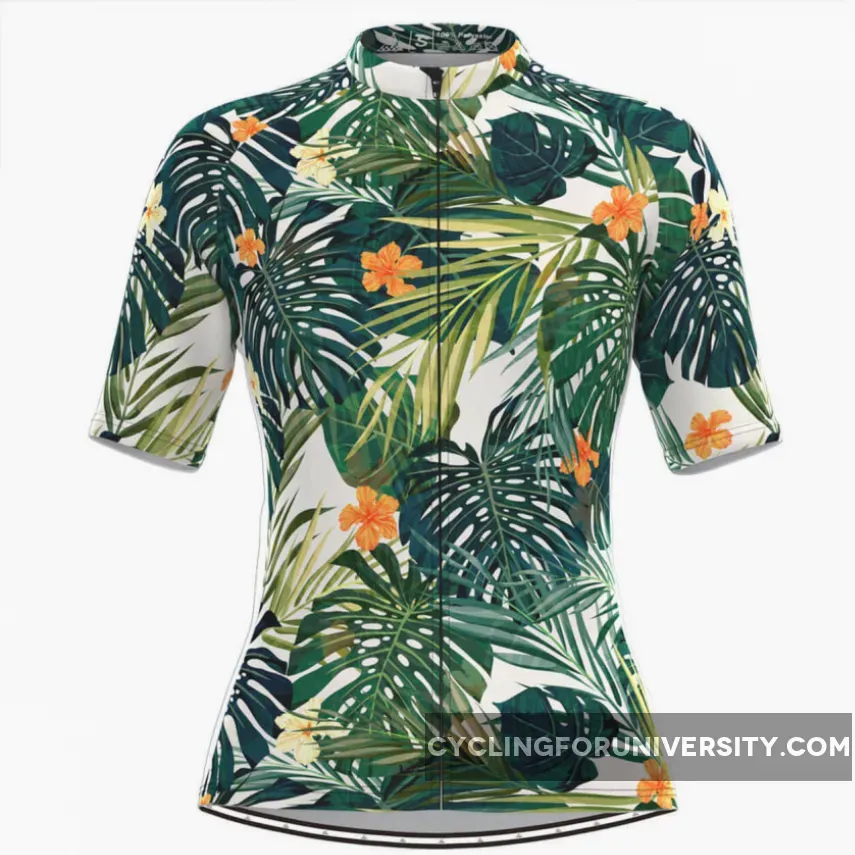 Women's Floral Aloha Hawaiian Cycling Jersey For Sale