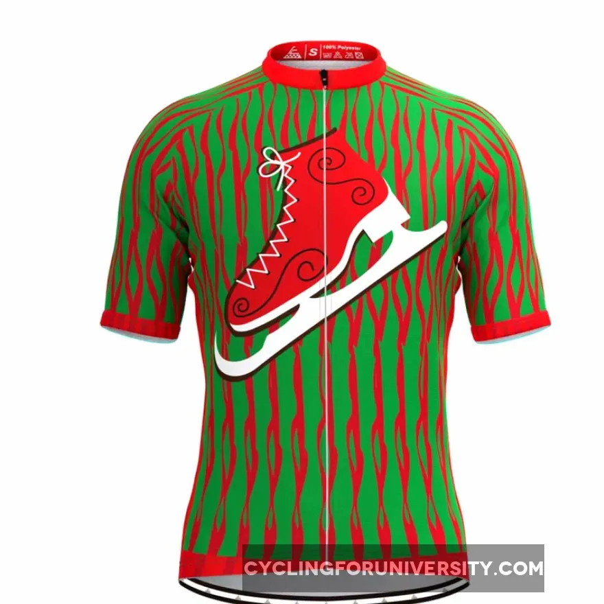Ugly Christmas Sweater Themed Cycling Jersey-Skates