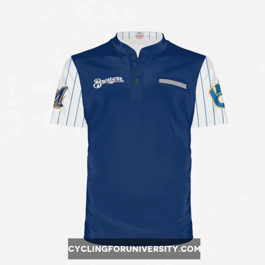 Milwaukee Brewers Men's Henley To Buy BRW1H20M