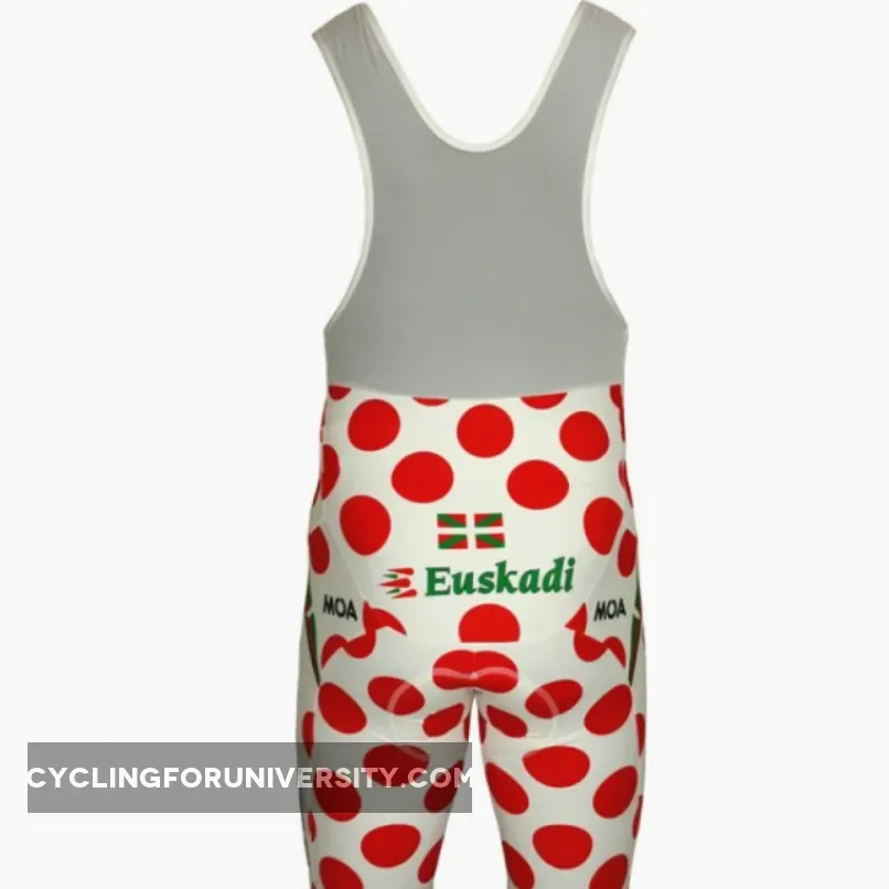 2011 EUSKALTEL Euskadi Bergsieger MOA Radsport-Profi-Team Bib Shorts White