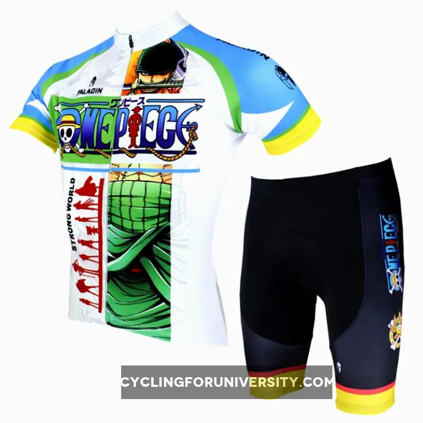 ONE PIECE Series Pirates Roronoa Zoro Swordsman Men's Short-sleeve Cycling Jersey Team Leisure Jacket T-shirt Summer Spring Autumn Clothes Sportswear Anime NO.069