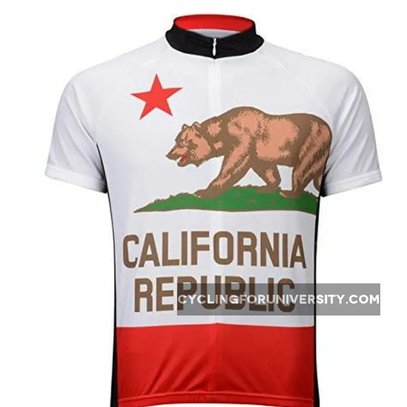 The California Republic Men's Cycling Jersey Outlet
