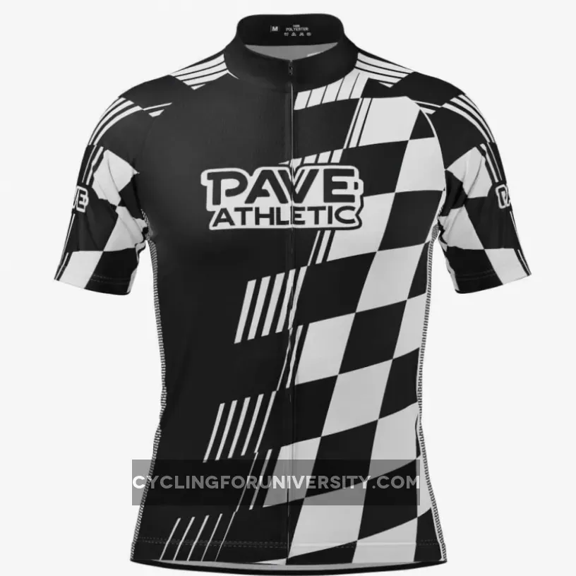 Men's PAVE Athletic Modern Auto Short Sleeve Cycling Jersey