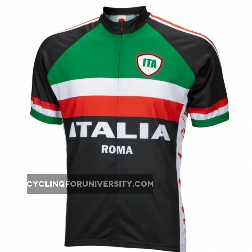 Italia Roma Italy Short sleeve 19" zip men's cycling jersey