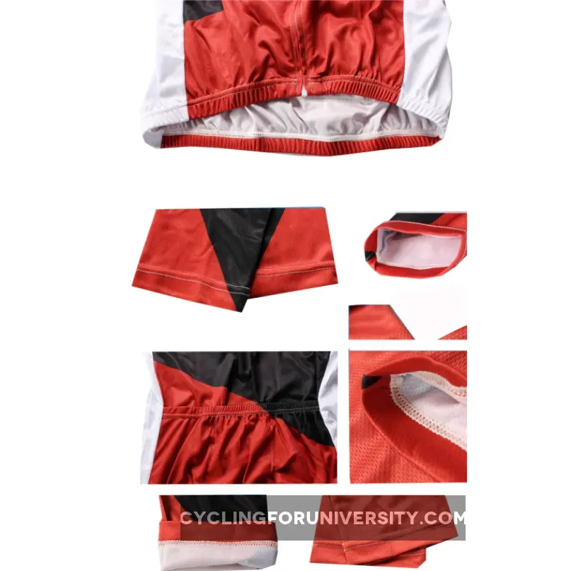 Hot Sale Outdoor Cycling Clothing White and Red Cycling Jersey Wholesale Men's Long-sleeved Jersey for Spring and Summer Red,Black and White Bike Jersey NO.172