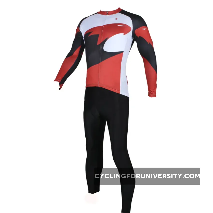 Hot Sale Outdoor Cycling Clothing White and Red Cycling Jersey Wholesale Men's Long-sleeved Jersey for Spring and Summer Red,Black and White Bike Jersey NO.172