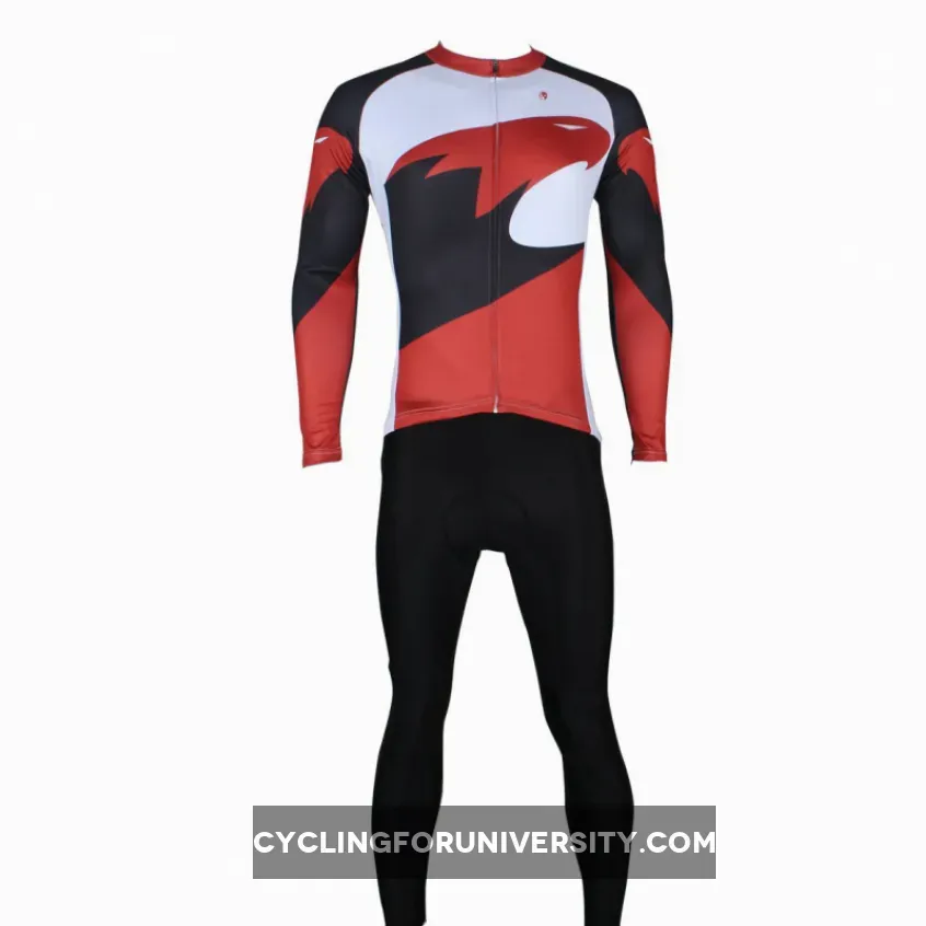 Hot Sale Outdoor Cycling Clothing White and Red Cycling Jersey Wholesale Men's Long-sleeved Jersey for Spring and Summer Red,Black and White Bike Jersey NO.172