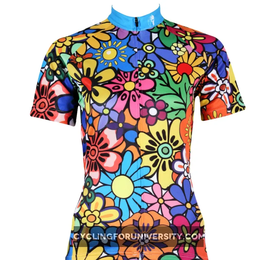 Women's Quick Dry Jersey Anthemy Pattern Women's Quick Dry Short-Sleeve Cycling Jersey.114