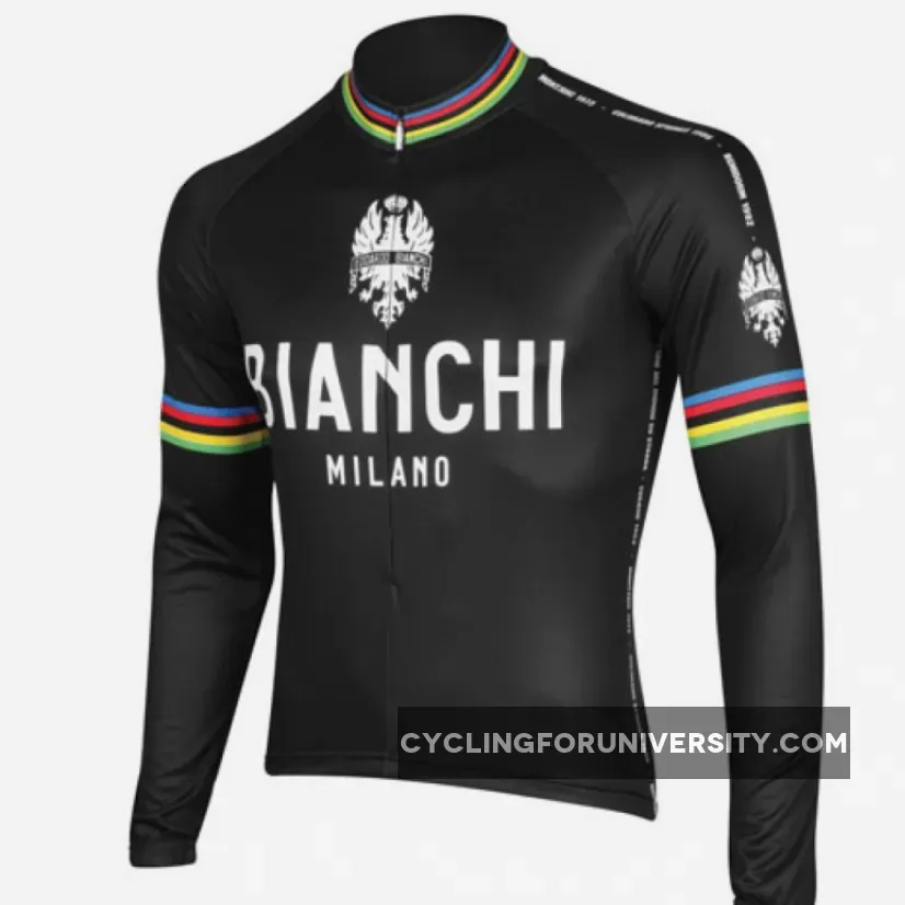 Bianchi World Champion Black Cycling Winter Jacket