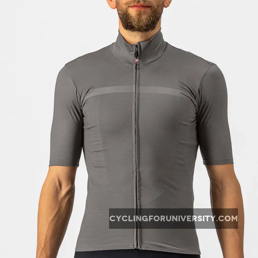 Castelli Pro Thermal Mid Jersey - Light Grey Brand New
