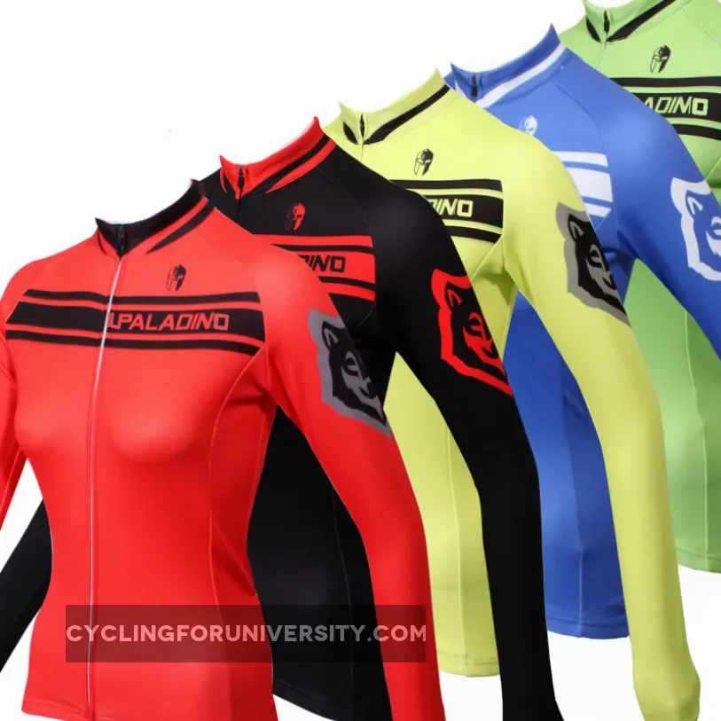 ILPALADINO Simple Long-sleeve Cycling Jersey Bike Bicycling Summer Pro Cycle Clothing Racing Apparel Outdoor Sports Leisure Biking Shirts Breathable and Comfortable NO.354