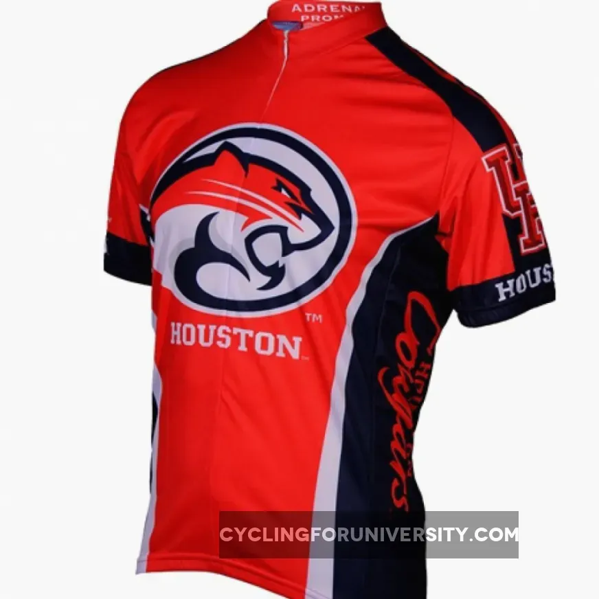 UH University of Houston Cougars Cycling Short Sleeve Jersey