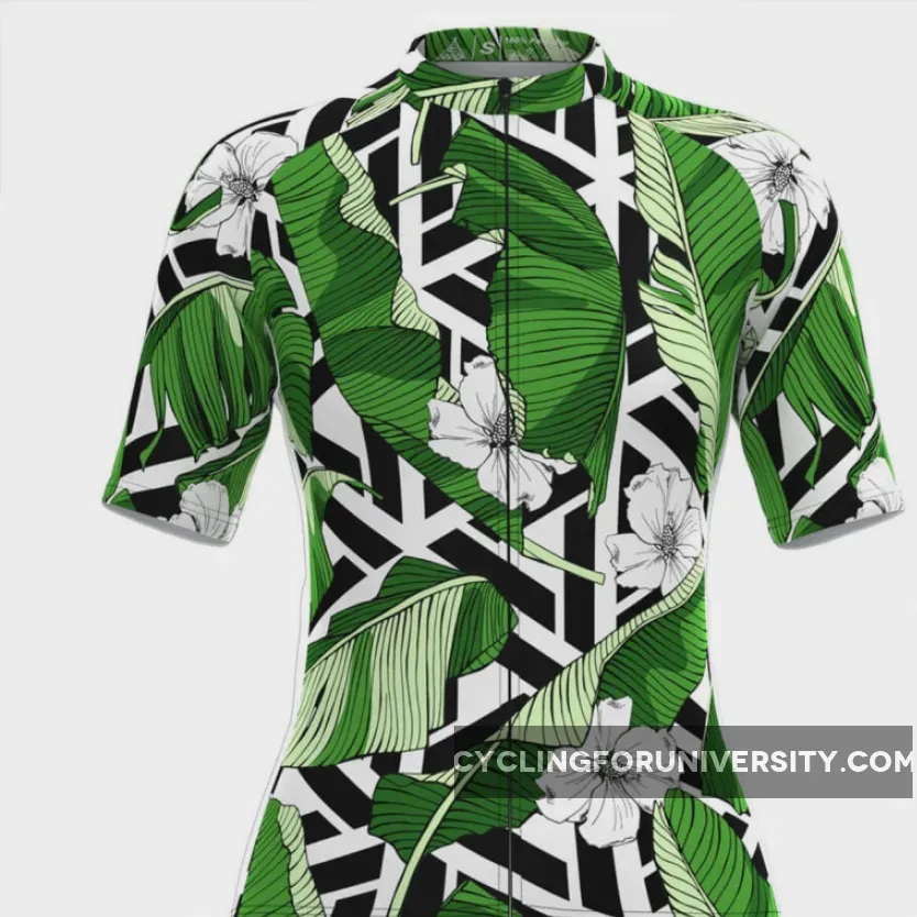 Women's Tropical & Floral Print Aloha Hawaiian Cycling Jersey
