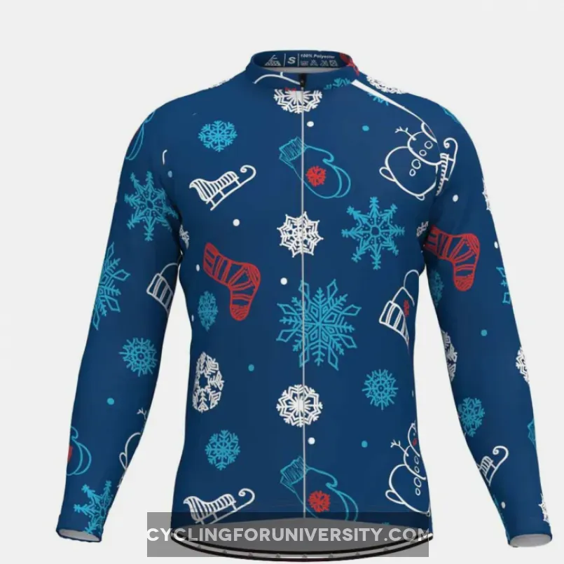 Christmas Snowflake Socks Long Sleeve Cycling Jersey Online
