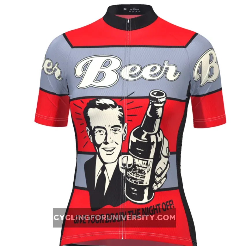 Women's Give Your Brain The Night Off Beer Cycling Jersey