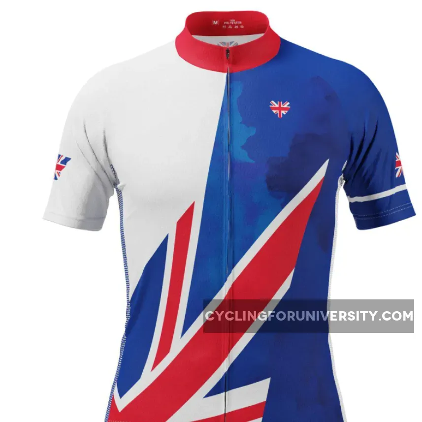 Men's UK Badge Union Jack Short Sleeve Cycling Jersey / Union Jack Shorts